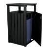 Trash Receptacle With Hood