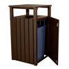 Trash Receptacle With Hood