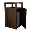Trash Receptacle With Hood