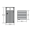Trash Receptacle With Hood
