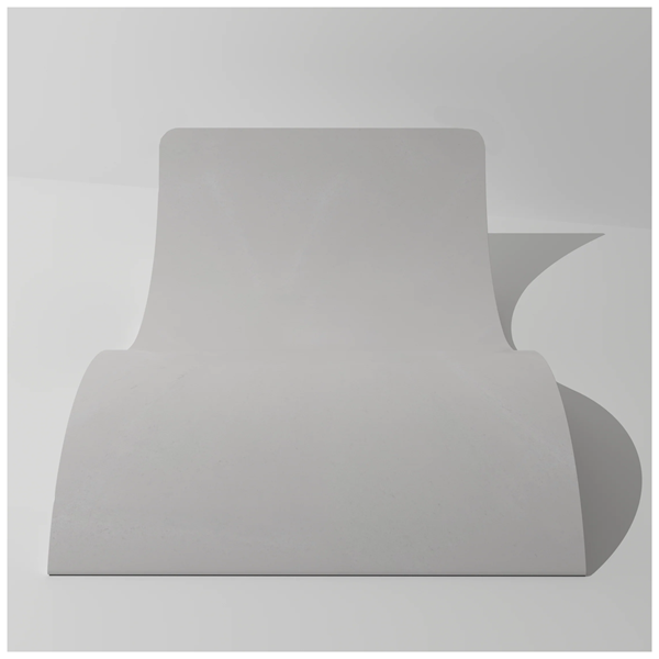 Double Curve Concrete Daybed