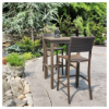Square Bar Height Patio Table 