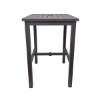 Square Bar Height Patio Table	