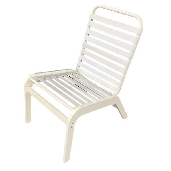 Malibu Armless Vinyl Strap Dining Chair 