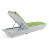  Armless Adjustable Curve Chaise Lounge
