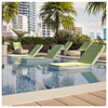 Armless Adjustable Curve Chaise Lounge	