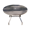 Regal Round Punched Aluminum Dining Table