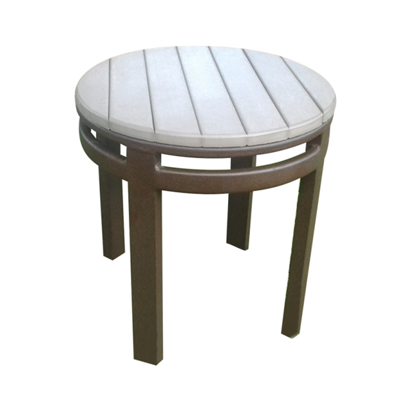 Faux Wood Side Table