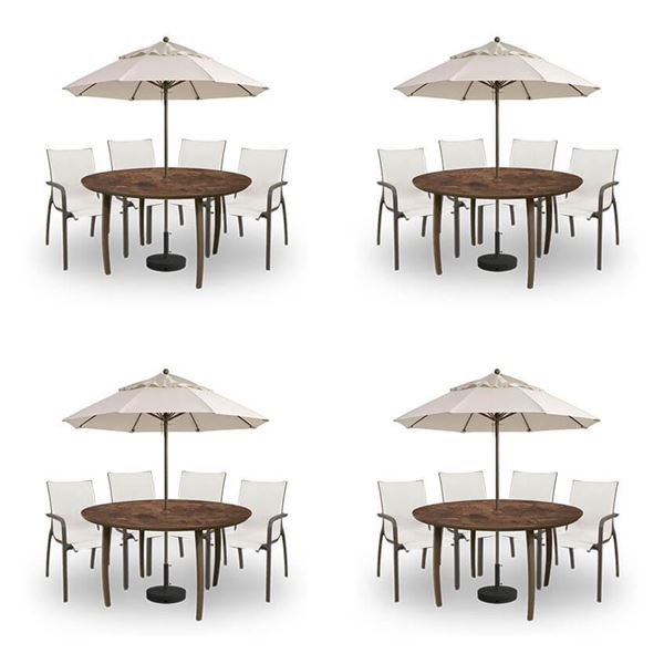 Sunset Sling Patio Dining Package - Four Sets