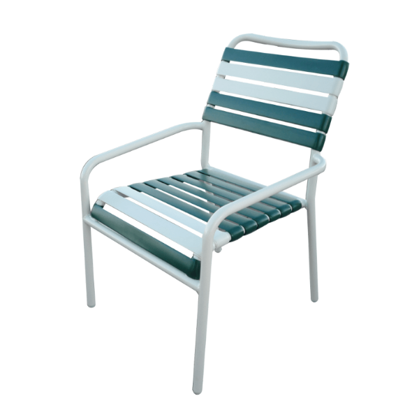 A-50 - Aruba Stackable Vinyl Strap Patio Chair