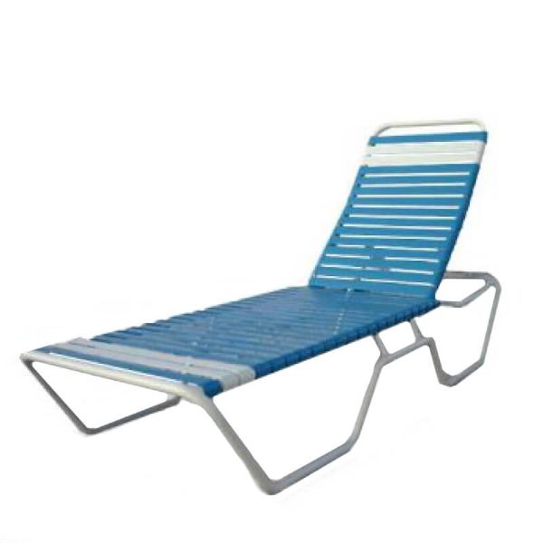 C-150 - Chaise Lounge Low Boy Classic with Vinyl Straps - 12" Seat Height