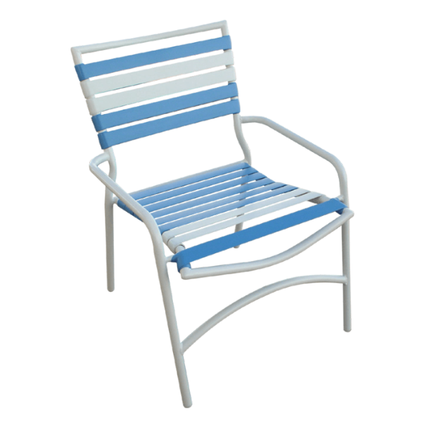 C-53 - Classic Horizontal Stackable Vinyl Strap Chair, 10 lbs. 