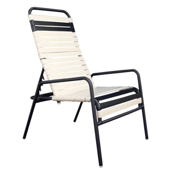 C-90 - Classic Horizontal Vinyl Strap Recliner - 15 lbs.