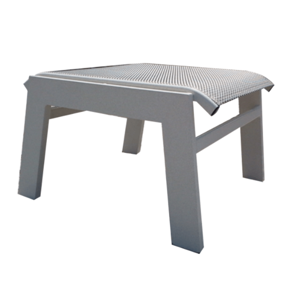 H-15 - Hurricane Sling Patio Ottoman with Heavy-Duty Aluminum Frame
