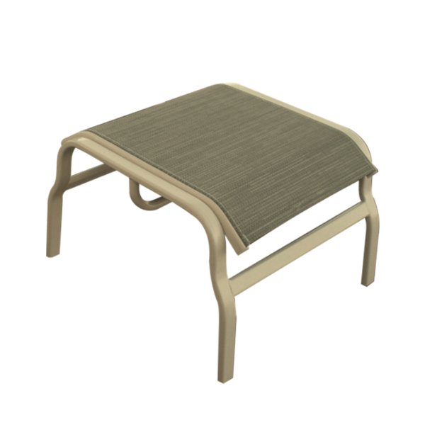 I-15 - Island Breeze Patio Sling Ottoman with Solid Leg