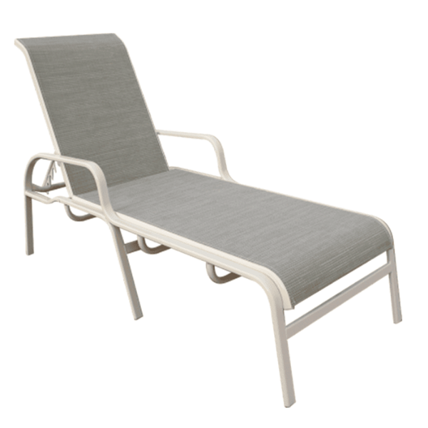 I-150 - Island Breeze Sling Stacking Chaise Lounge for Commercial Use