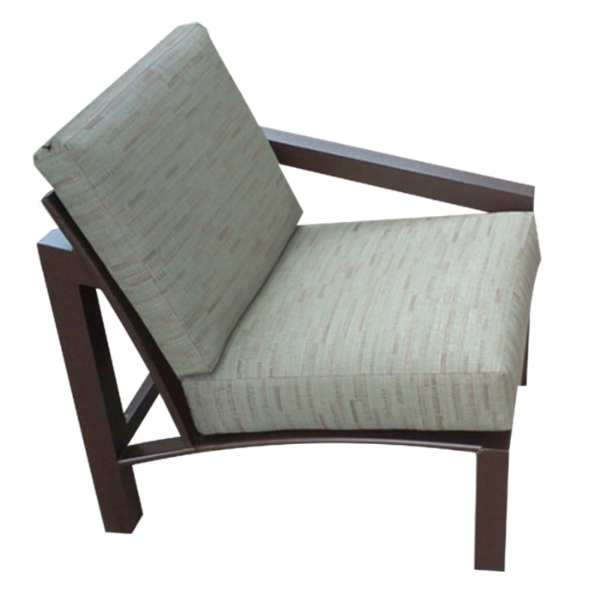 M-50LCU - Millennium Deep Seating Cushion Left Arm Chair - All Aluminum Frame