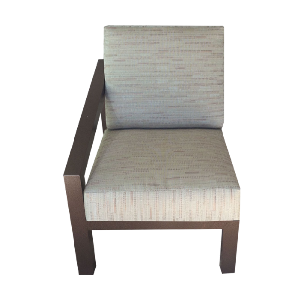 M-50RCU - Millennium Deep Seating Cushion Right Arm Chair - All Aluminum Frame