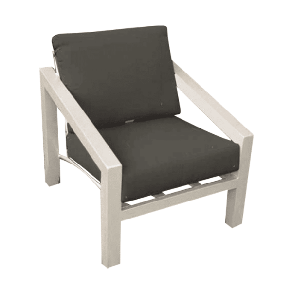 M-50CU - Millennium Deep Seating Cushion Chair with Arms - All Aluminum Frame