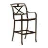 Picture of *Discontinued*Tropitone Palladian Strap Bar Stool - X Style Aluminum Back