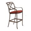 Picture of *Discontinued*Tropitone Palladian Strap Bar Stool - X Style Aluminum Back