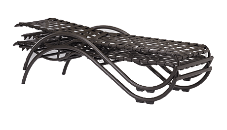 Tropitone La Scala Cross Strap Pool Chaise Lounge, Stackable - Pool ...