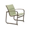 Picture of Tropitone Spinnaker Padded Sling Patio Dining Chair with Sled Base, Stackable, 13 lbs.