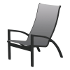 Picture of Kendall Sling Stacking Chat Height Chair with Powder-Coated Aluminum Frame - 12 lbs.
