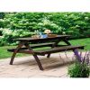 Picture of Plymouth Bay Picnic Table with MGP Surface and Powder-Coated Aluminum Frame - 120 lbs.