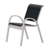 Picture of Telescope Aruba Cafe Chair Fabric Sling with Aluminum Frame, Pool furniture