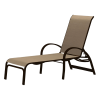 Picture of Telescope Aruba Lay Flat Chaise Lounge Fabric Sling with Aluminum Frame, 42 lbs.