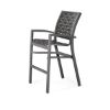 Picture of Telescope Kendall Cross Weave Strap Stacking Bar Height Stacking Cafe Chair with Aluminum Frame, 29.5 lbs.