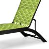 Picture of Telescope Kendall Cross Weave Strap Stacking Chaise Lounge with Aluminum Frame, 39 lbs.