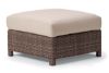Picture of Telescope Outdoor Pool Deck and Patio Wicker Ottoman with Cushion, La Vie Wicker Collection