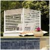 Picture of Ledge Lounger Polyethylene Square Daybed Cabana 
