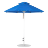 Picture of Quick Ship 7.5 Foot Octagonal Fiberglass Market Umbrella with Pacific Blue Marine Grade Fabric, 19 lbs.