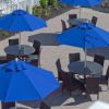 Picture of Quick Ship 7.5 Foot Octagonal Fiberglass Market Umbrella with Pacific Blue Marine Grade Fabric, 19 lbs.
