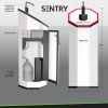 Picture of Sani Stop Sentry Hand Sanitizing Station Trash Receptacle Hand Wipe Dispenser - 29 lbs.