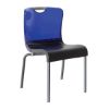 Picture of *Discontinued*Krystal Polymer Stacking Dining Chair with Aluminum Frame, 13 Lbs. – For Interior Commercial Use