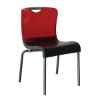 Picture of *Discontinued*Krystal Polymer Stacking Dining Chair with Aluminum Frame, 13 Lbs. – For Interior Commercial Use