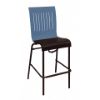 Picture of Viva Stacking Bar Chair with Two Toned Plastic Resin Seat and Aluminum Legs, 18 lbs.