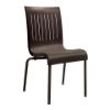Picture of Viva Stacking Chair with Two Toned Plastic Resin Seat and Aluminum Legs, 13 lbs.