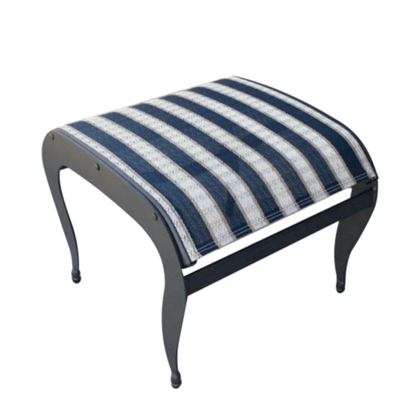 SK-15 - Siesta Key Patio Sling Ottoman with Solid Aluminum Frame