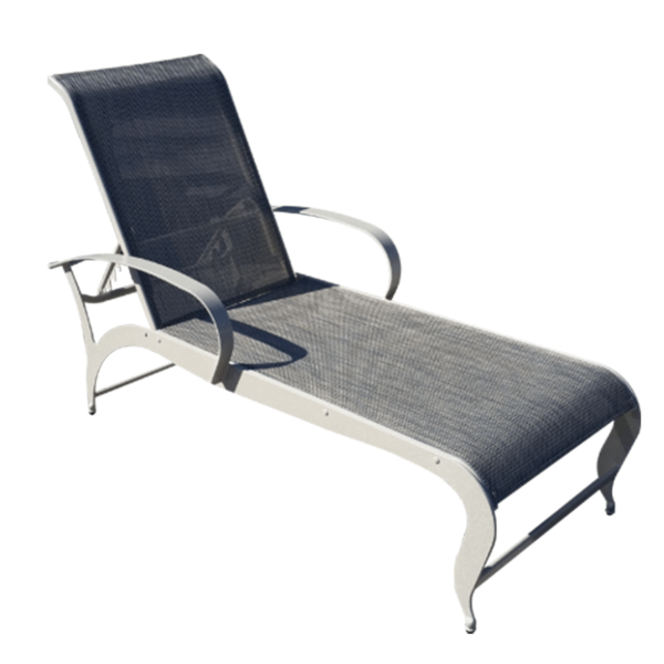 SK-150  Siesta Key Sling Pool Chaise Lounge with Solid Aluminum Frame