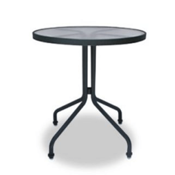 S-30A  - 30” Sierra Round Acrylic Top Patio Dining Table with Aluminum Frame