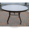 E-48A - Eclipse Round Acrylic Top Patio Dining Table with Aluminum Frame, 36" 42" or 48"
