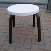 E-18F - Eclipse Round Fiberglass Top Patio Side with Aluminum Frame, 18", 20" or 24"