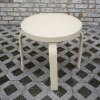 E-20PUNCH - Eclipse Round Punched Aluminum Top Patio Cocktail Side Table with Aluminum Frame, 18", 20" or 24"