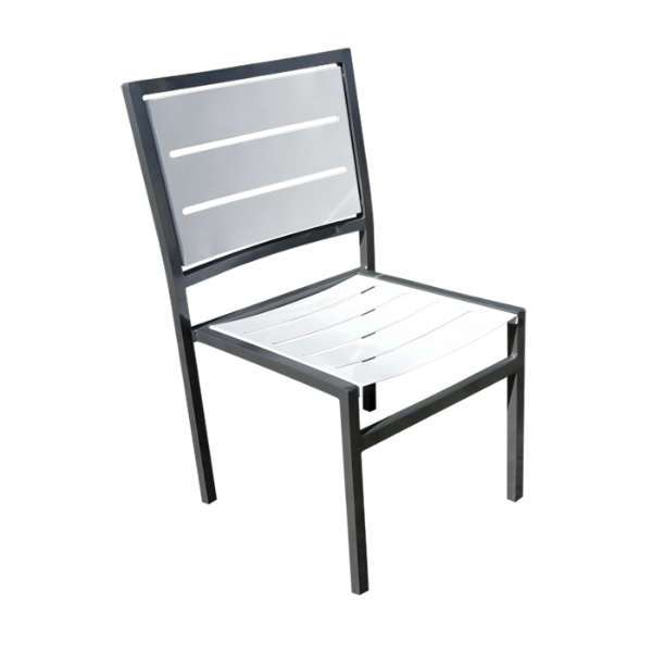 CQ-49  - Coquina All Aluminum Armless Cafe Patio Chair