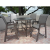 H-75 - Hurricane Sling Patio Barstool with Heavy-Duty Aluminum Frame